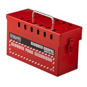 CAJA DE BLOQUEO GRUPAL ROJA