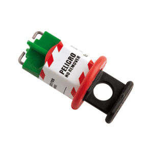 BLOQUEO DE BREAKER ELÉCTRICO VERDE DE 11 MM