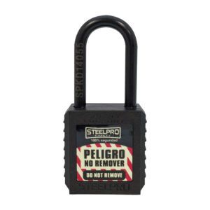 CANDADO STEELPRO DIELECTRICO NEGRO