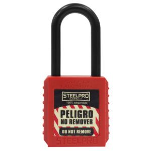 CANDADO STEELPRO DIELECTRICO ROJO