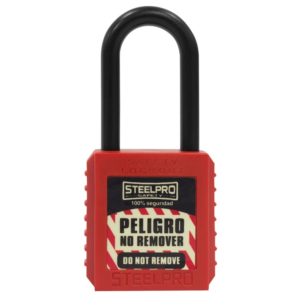 CANDADO STEELPRO DIELECTRICO ROJO