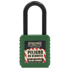 CANDADO STEELPRO DIELECTRICO VERDE