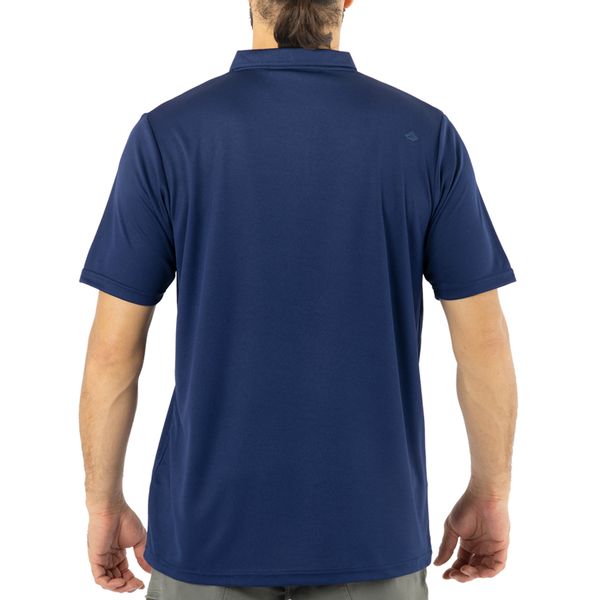 Polera Cooldry Quebec Manga Corta Azul - Imagen 2