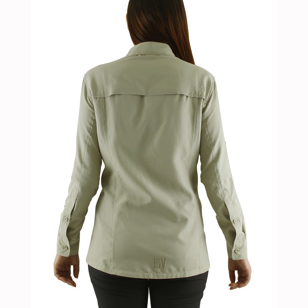 Camisa HW Arizona Mujer Beige - Imagen 3
