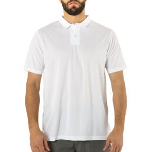Polera Cooldry Quebec Manga Corta Blanco