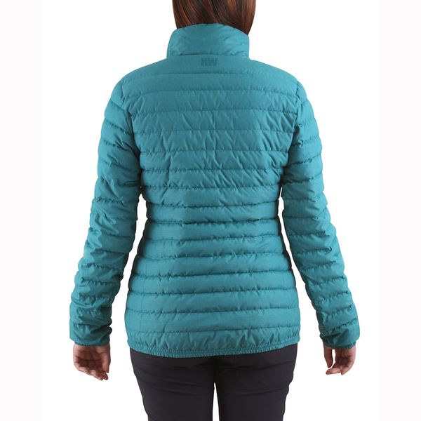 Parka Pluma HW Goose Reversible Mujer Negro/Turquesa - Imagen 4