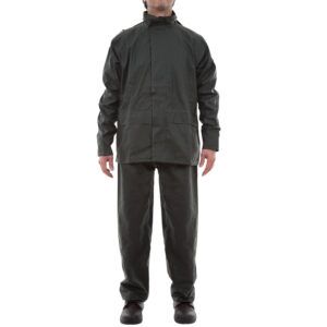Traje Pu Alaska Verde Petróleo Antiácido