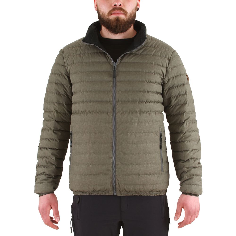 Parka Pluma HW Goose Reversible Negro/Verde Oliva